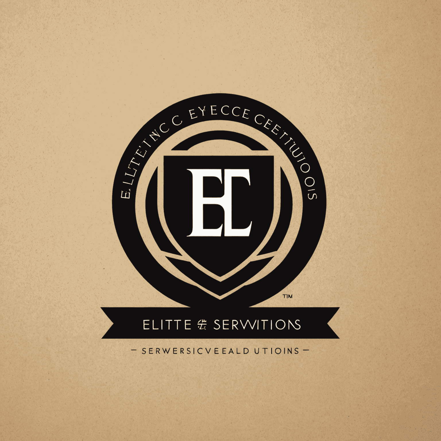 EliteServiceSolutions logo - A sleek, modern design with bold typography and a professional icon representing career growth