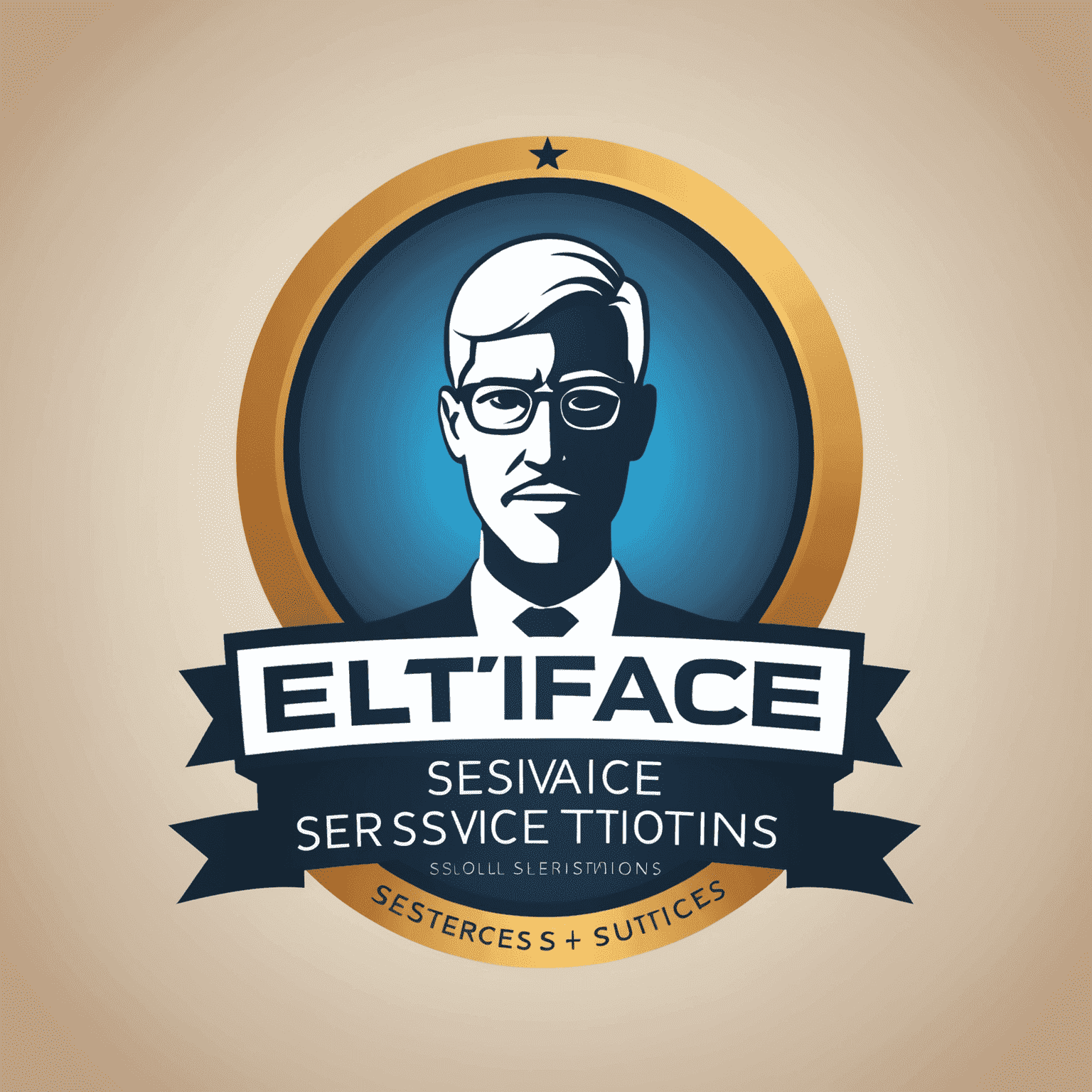 EliteServiceSolutions logo - A sleek, modern design with bold typography and a professional icon representing career growth