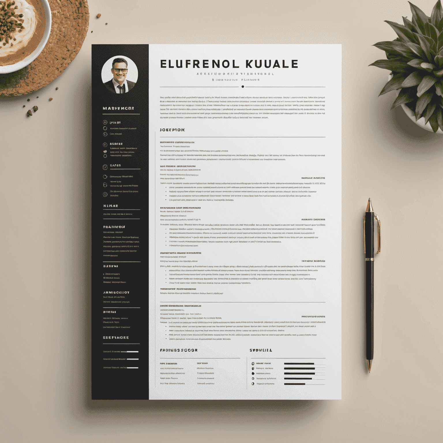 Side-by-side comparison of a traditional chronological resume and a modern skills-based resume layout, showcasing the difference in emphasis and readability