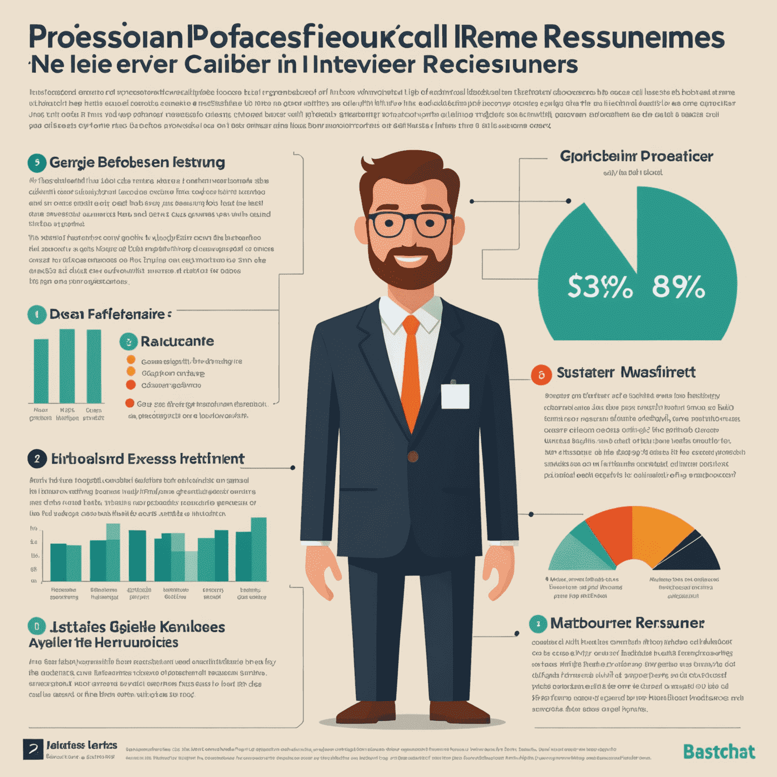 Infographic showing the impact of professional resumes: increased interview callbacks, faster job placement, and higher salary offers