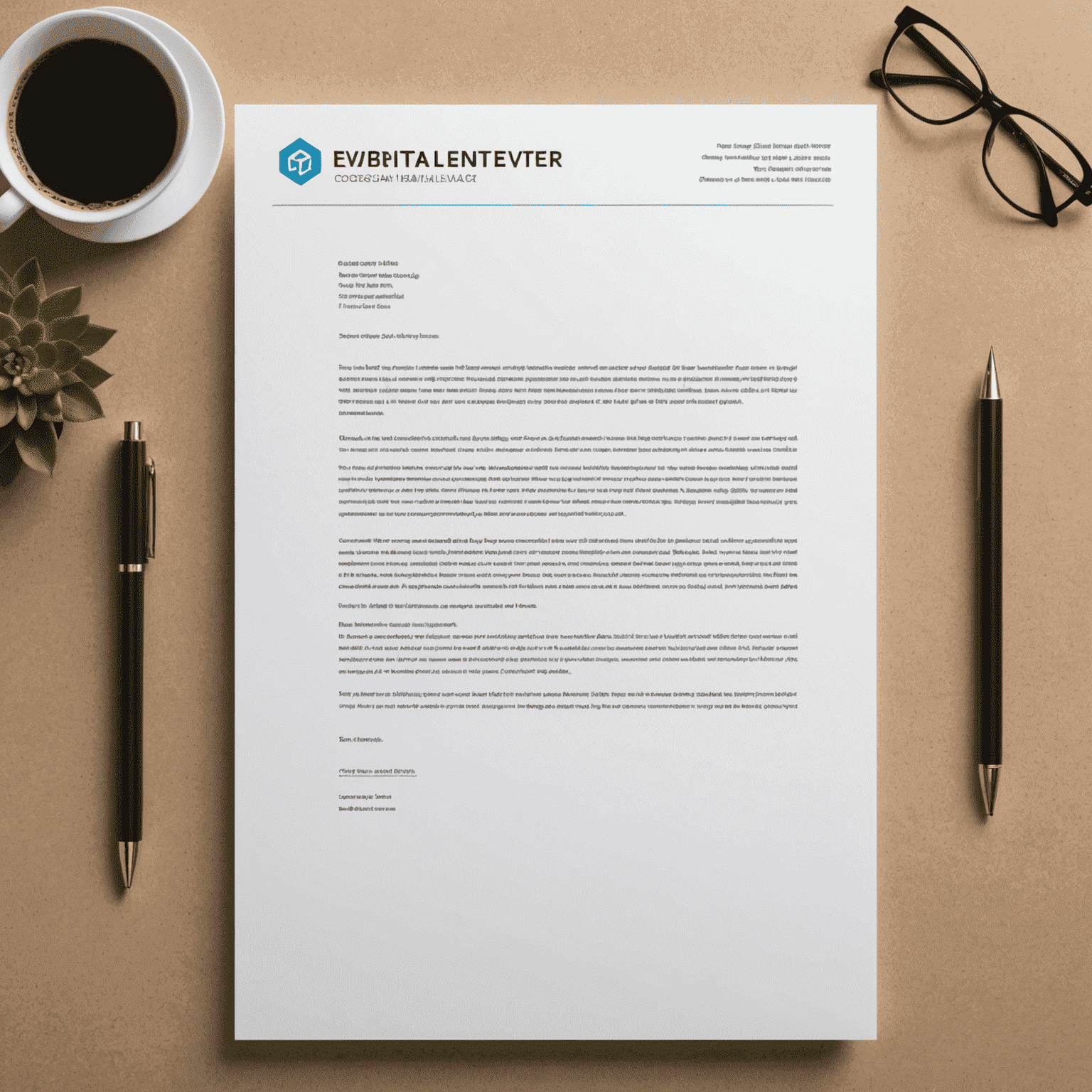 A well-formatted cover letter with professional letterhead, addressing a hiring manager. The letter highlights key qualifications and expresses enthusiasm for the position.